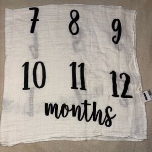 White Milestone Blanket for Babies